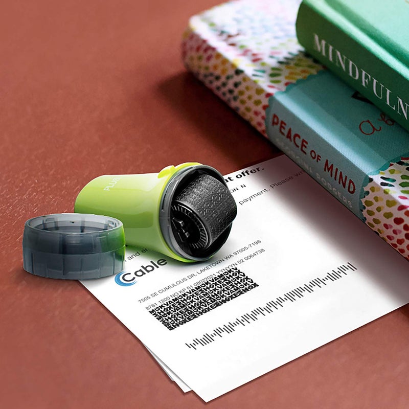 Plus Guard Your ID Security Roller Set for Identity Theft Protection Advanced 2.0 Stamping and Redacting (Regular 3-Pack, Green) - Image 3